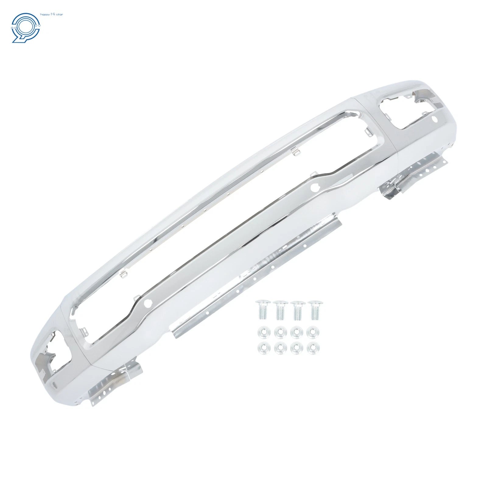 Front Bumper Face Bar Split Chrome for Ford F250 F350 (2023–2025)