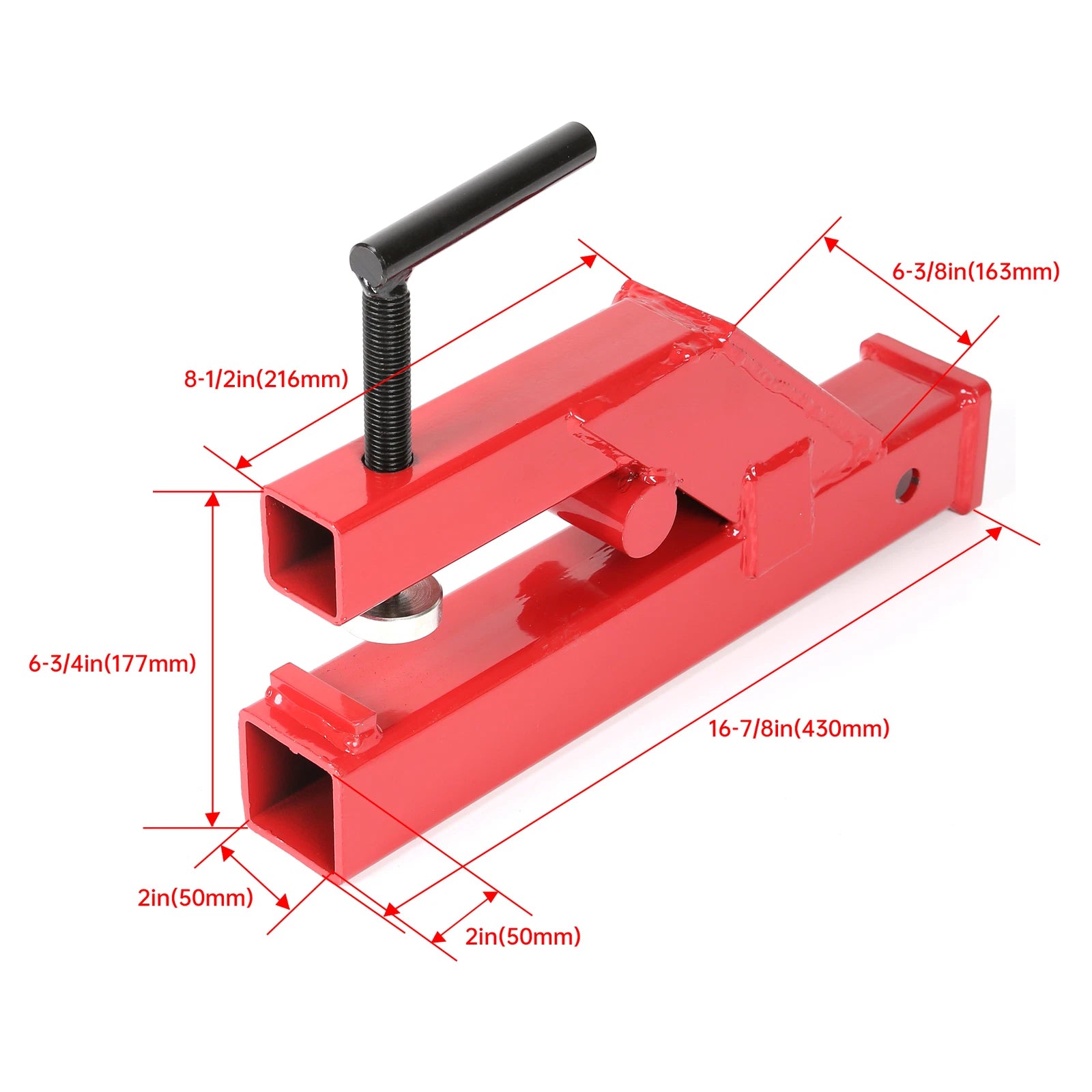 2" Mount Receiver Trailer Hitch Clamp for Bobcat Deere Tractor Skid Steer