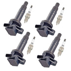 Set of 4 Ignition Coils + 4 Spark Plugs for Toyota Corolla (2000–2008) UF247