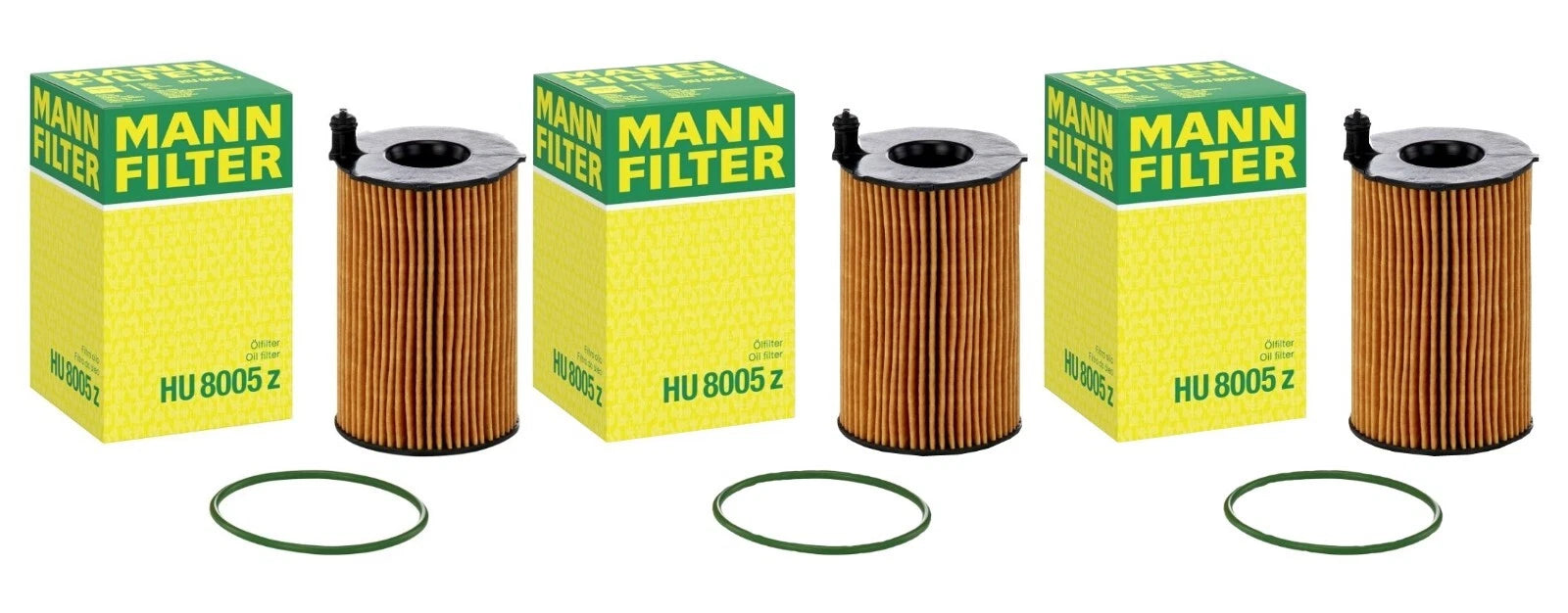 Set of 3 Engine Oil Filters for Audi Q5 Q7 Porsche Cayenne VW Touareg