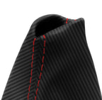 Manual Shift Boot for Jeep Wrangler (2011–2017) Carbon Fiber Red Stitch