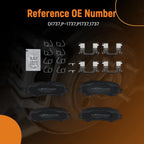 Front Brake Pads Set for Nissan Qashqai Rogue Sport (2017–2022) D1737