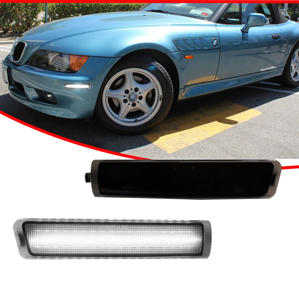 Smoked LED Front Side Marker Lights for BMW Z3 M Coupe Roadster (1996–2002)