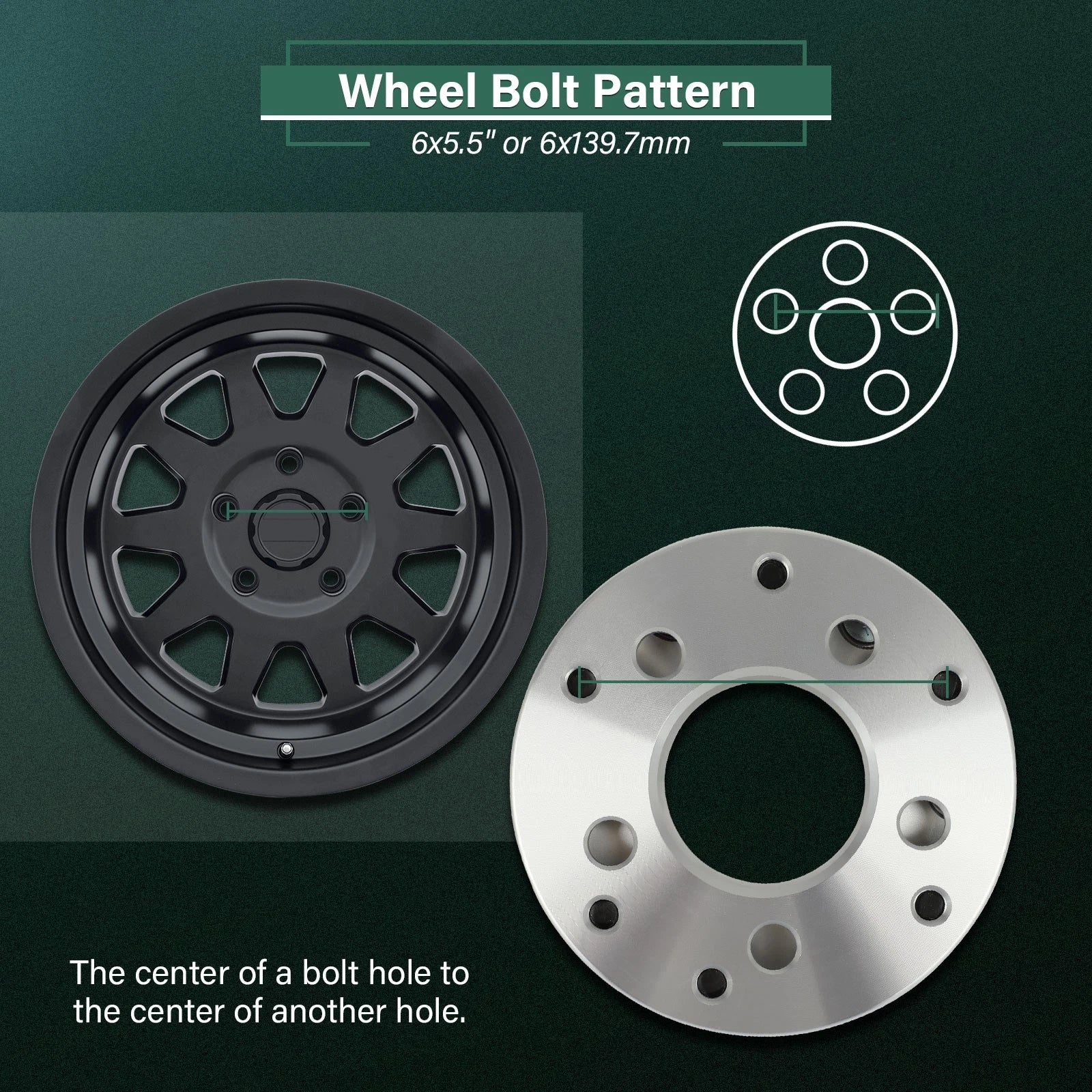 4X 2" Wheel Adapters 5x4.5 to 6x5.5 12x1.5 for Lexus GS300 GS350 GS460 LS430 (1998–2020)
