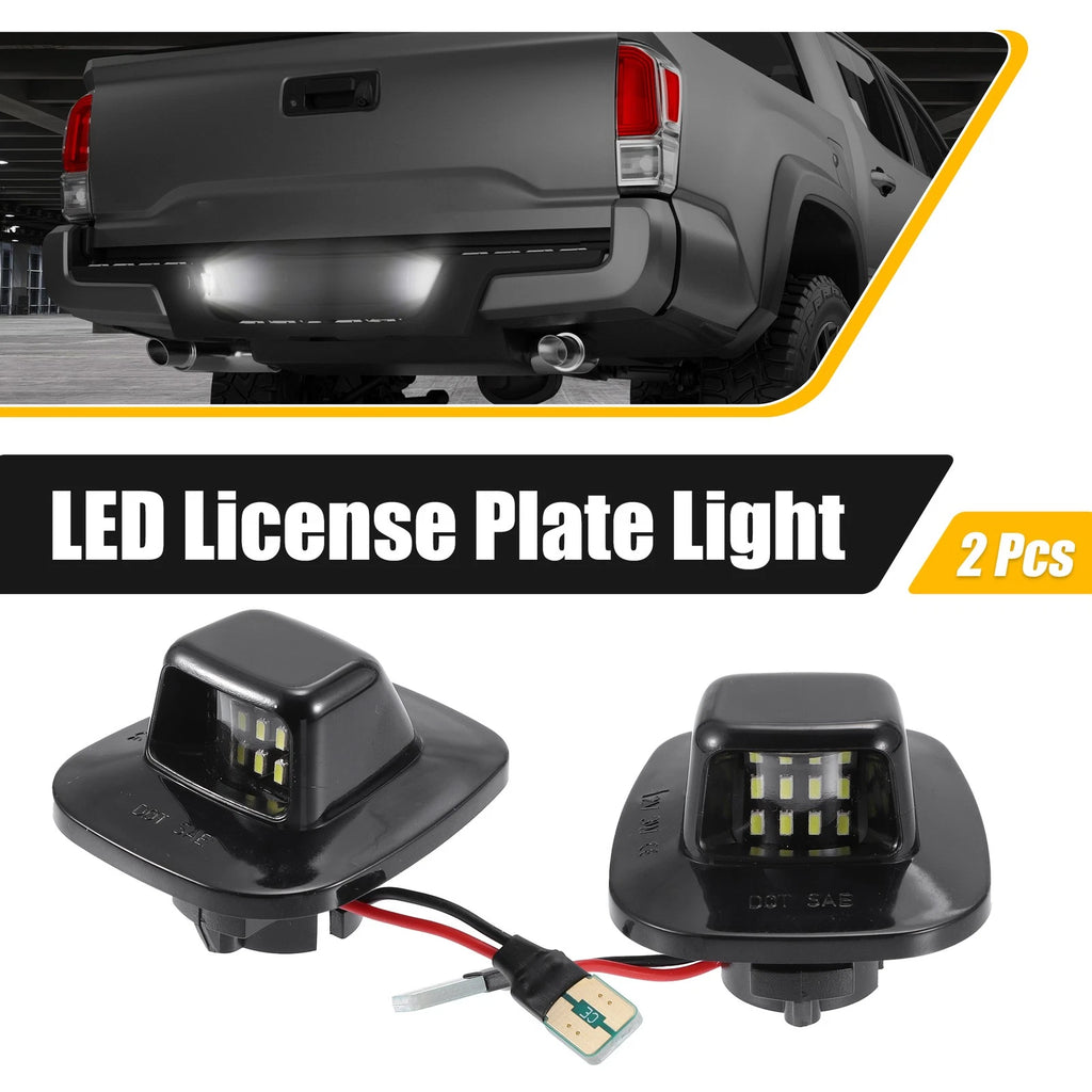 2X LED License Plate Light for Chevy C1500 (6000K White Light)