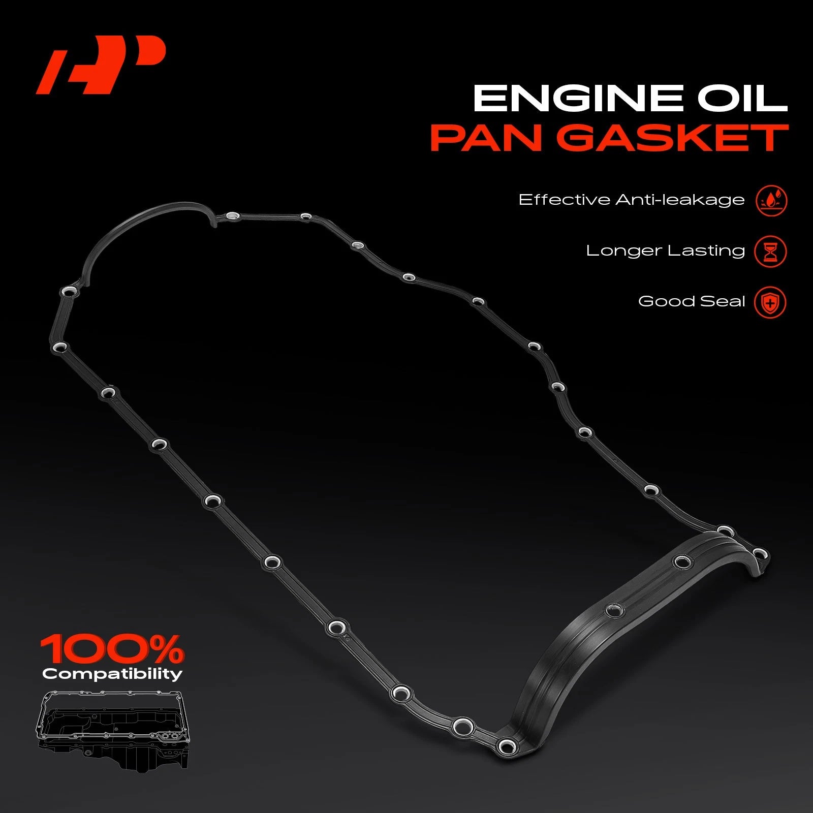 Engine Oil Pan Gasket for Jeep Wrangler TJ YJ Cherokee XJ (1997–2006)