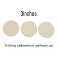 3pcs Buffing Wool Polishing Pads for Auto Car Detailing Waxing Polisher
