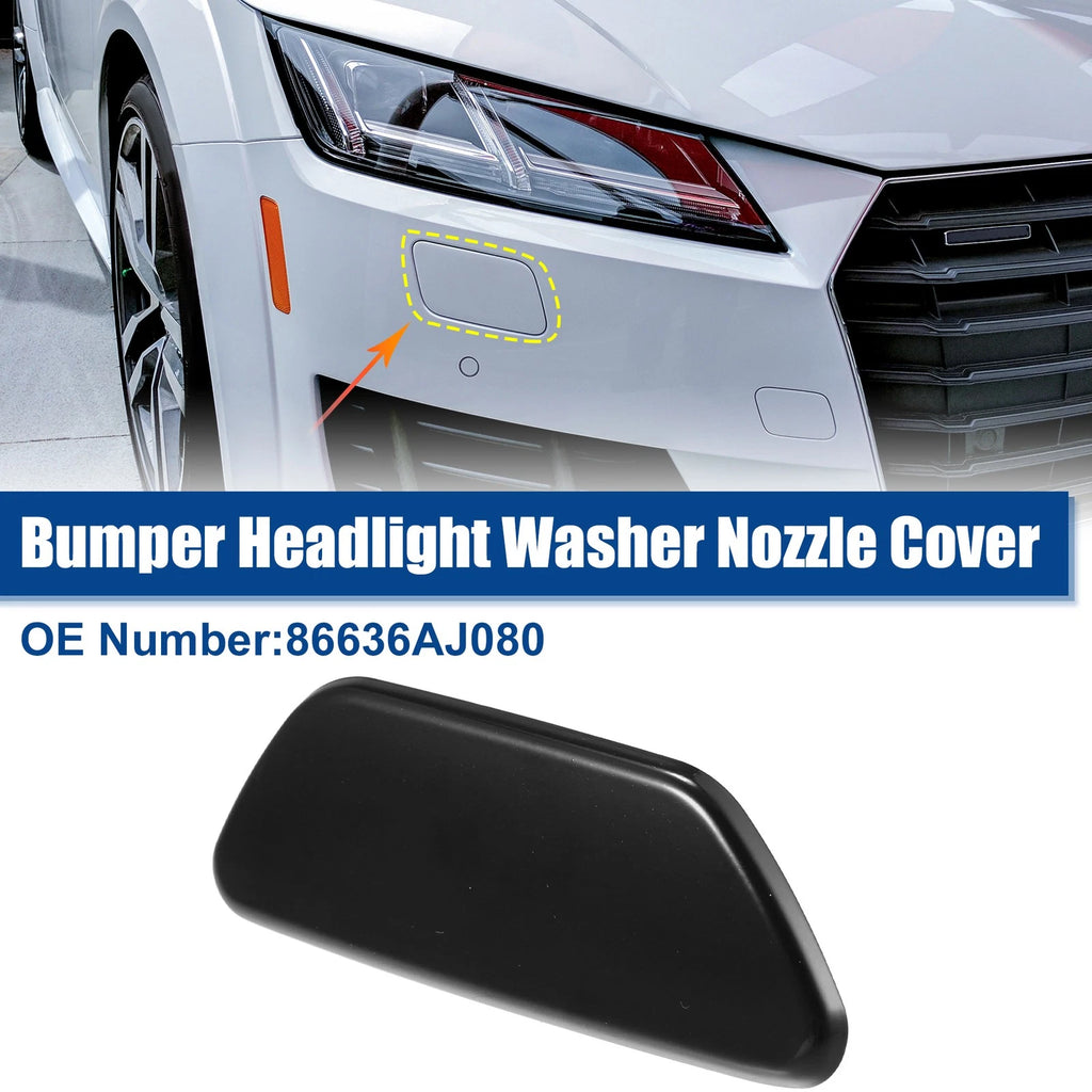 Front Right Headlamp Washer Nozzle Cap for Subaru Forester (2014–2018) 703820364146 Glossy Black
