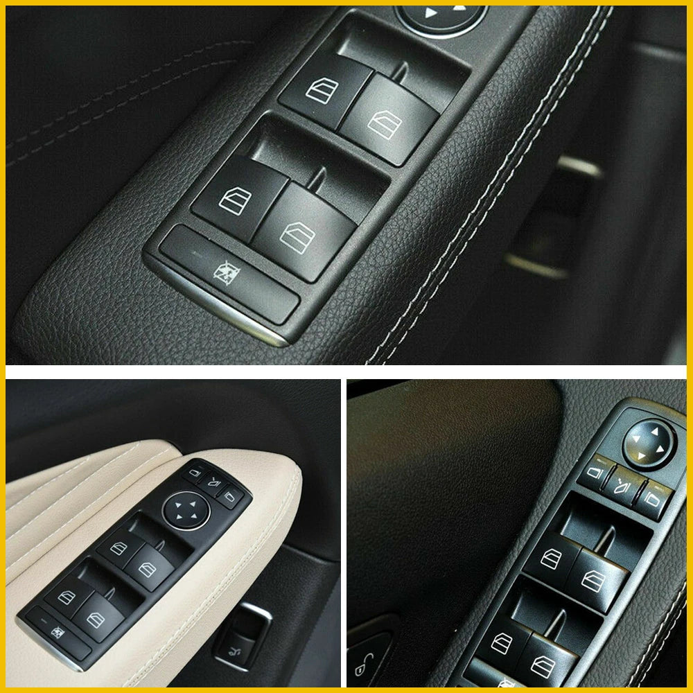 2X Driver Window Switch Repair Button Cap for Mercedes ML GL (2006â2012)