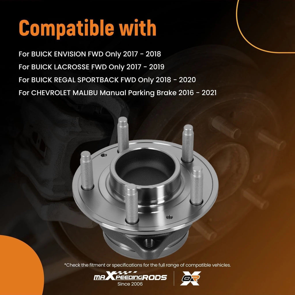 Rear Wheel Bearing Hub for Chevrolet Malibu FWD (2016–2021) 512575 HA590488