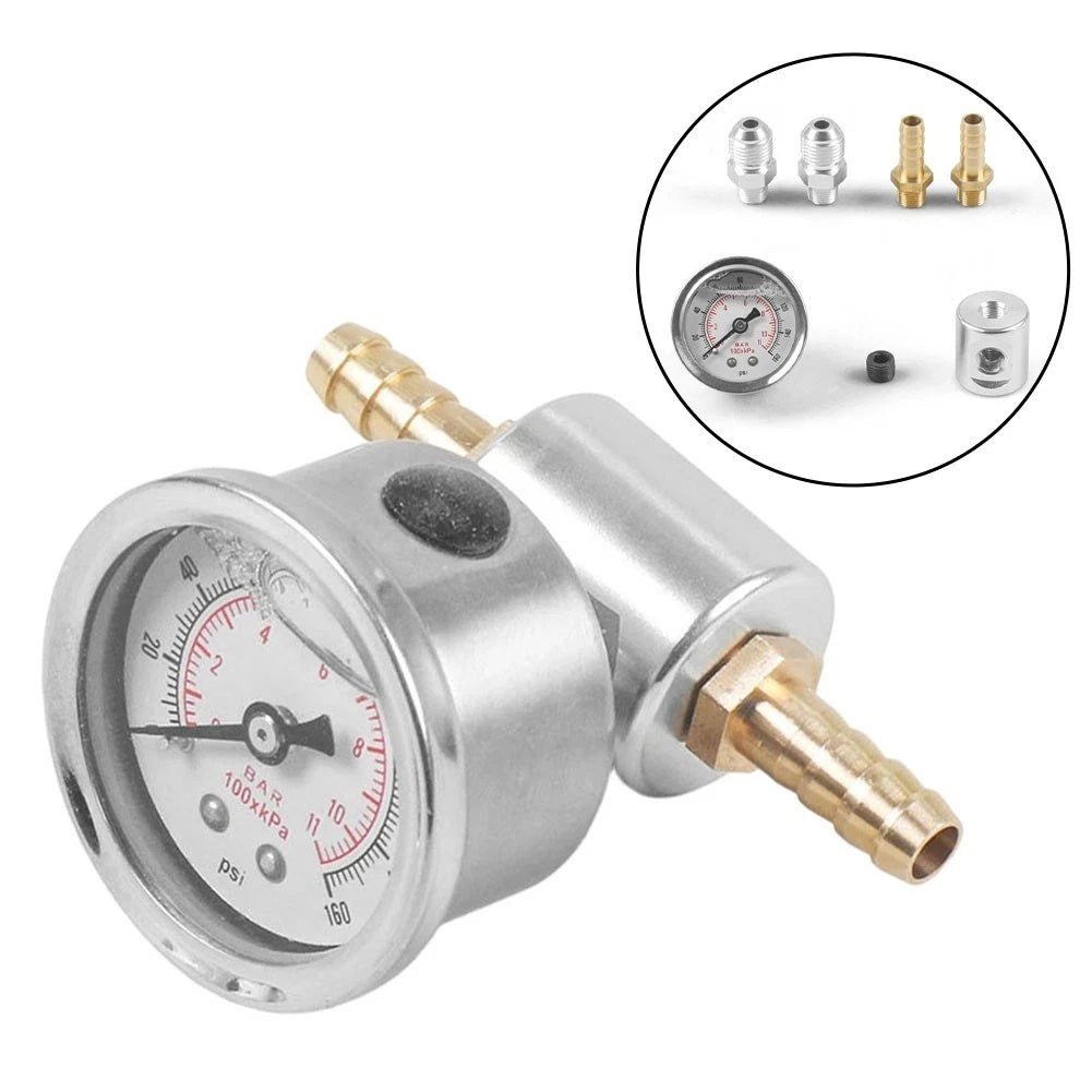 Fuel Pressure Gauge 0-160 psi 1/8 NPT for Acura Models