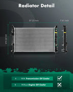Aluminum Radiator for Infiniti QX50 (2019–2023) 13774