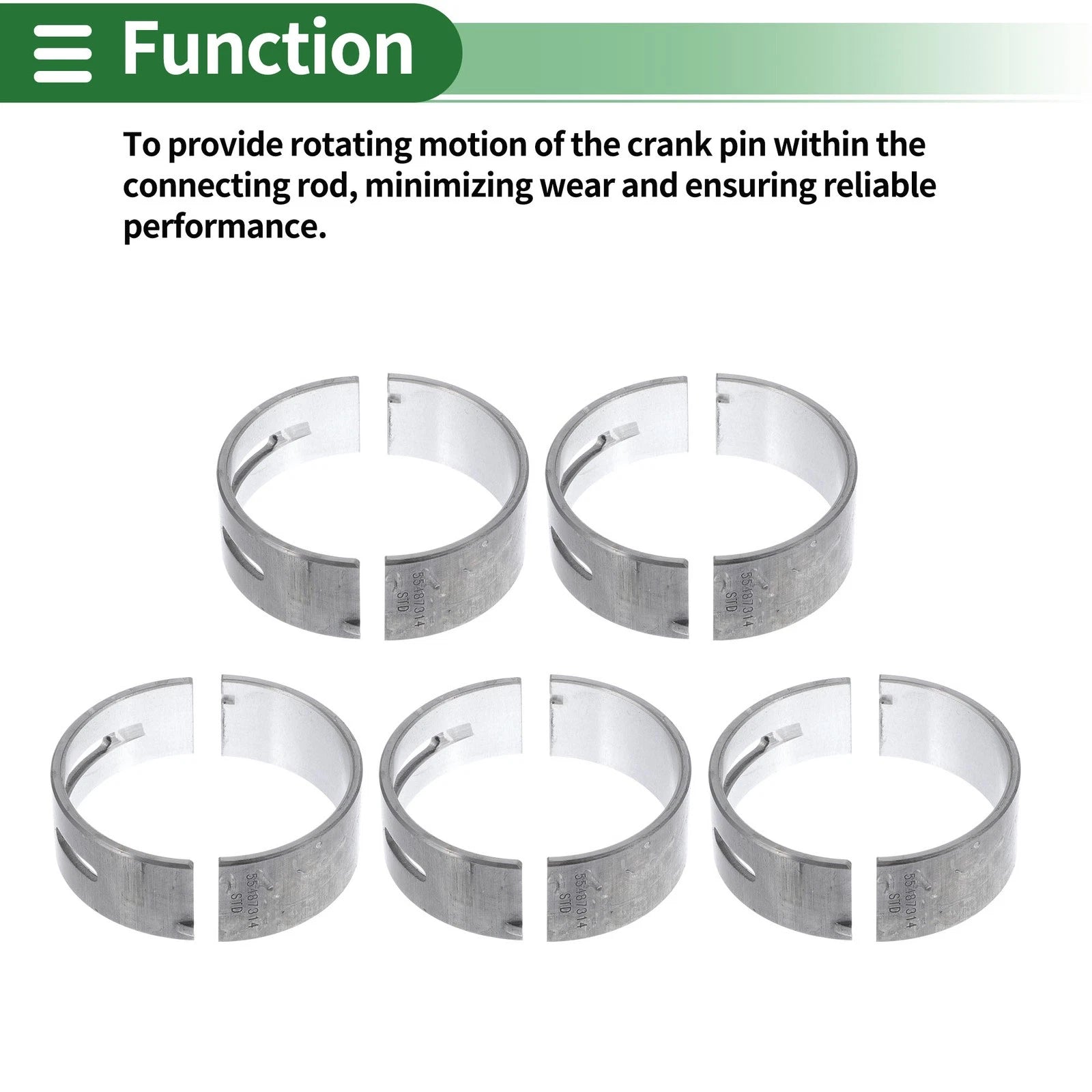 Main Bearing Set No. 55487314 for Chevrolet Blazer (2018–2021)