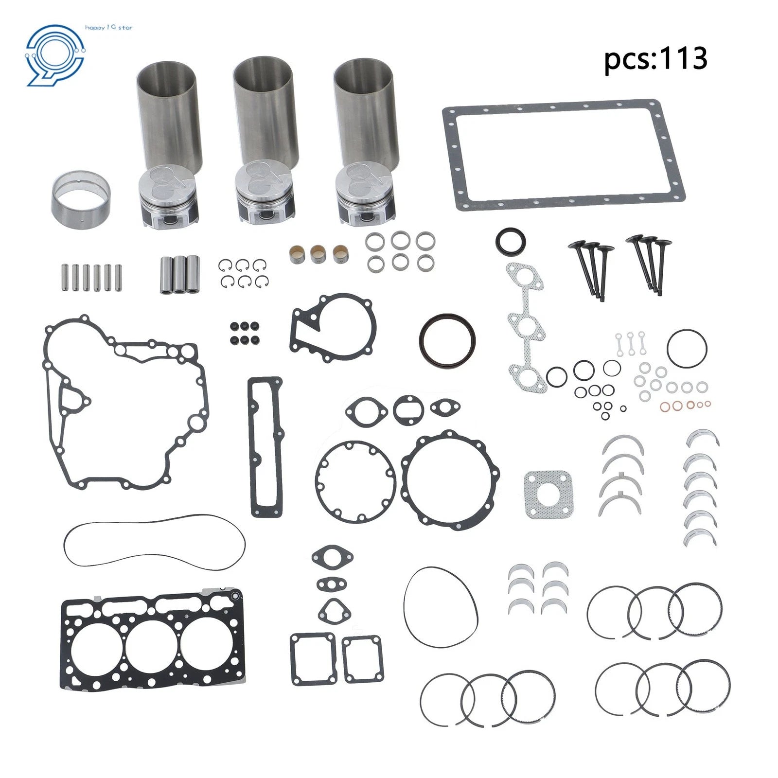 Overhaul Rebuild Kit for Kubota D1105 Engine Tractors (B2400STE)
