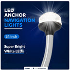 LED Stern Light for Boat (12V, 24")