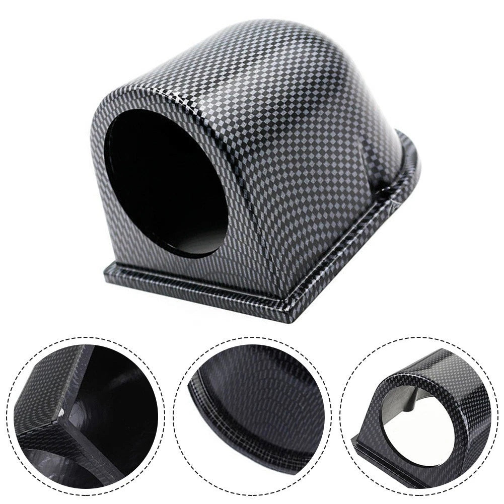 Carbon Fiber Single Hole Gauge Pod for Dash Mount (2x 52mm)