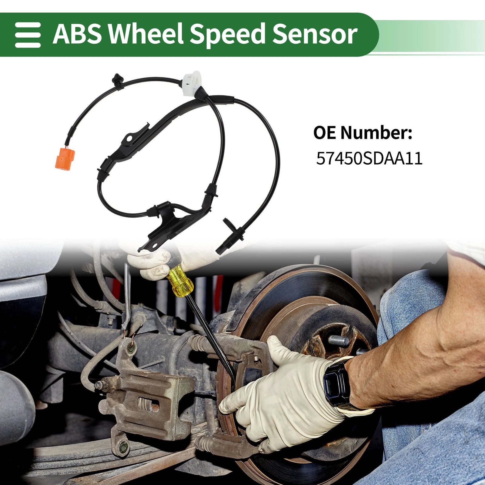 ABS Wheel Speed Sensor for Honda Accord (2006–2007) ABS No. 57450SDAA11