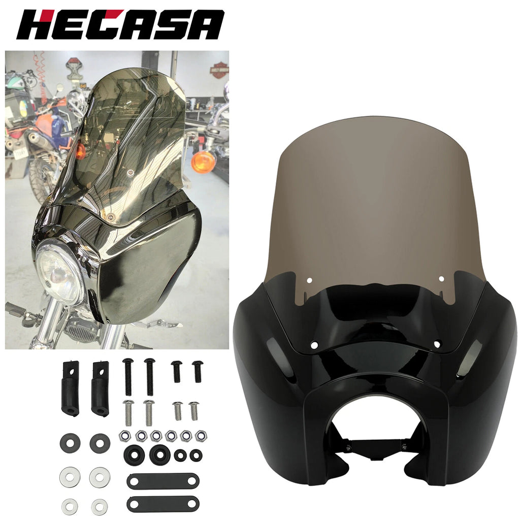 Front Headlight Fairing Windshield for Harley Dyna Super Glide FXDXT (2006–2017)