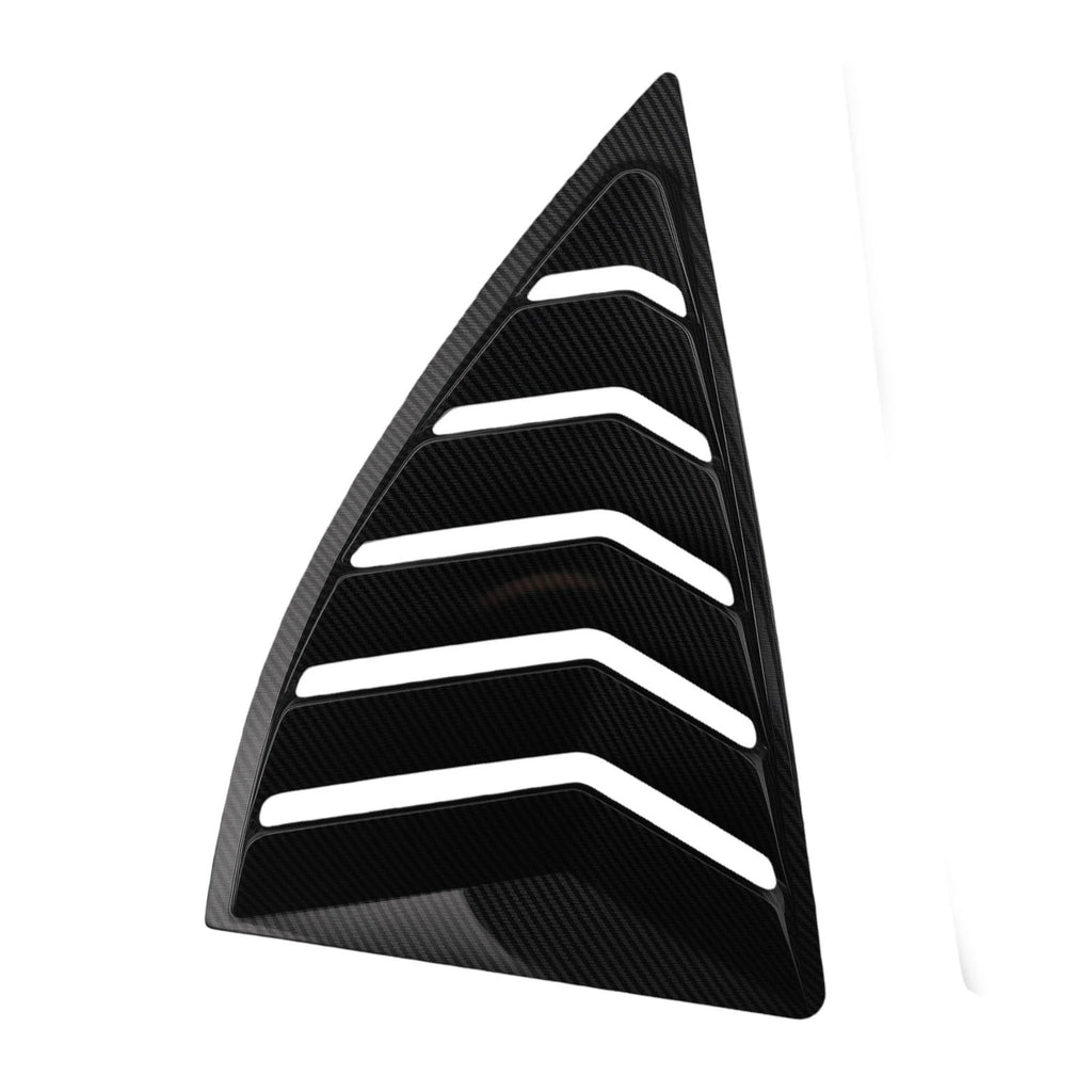 Rear Side Window Louvers for Chevy Camaro (2010–2015) Carbon Fiber ABS