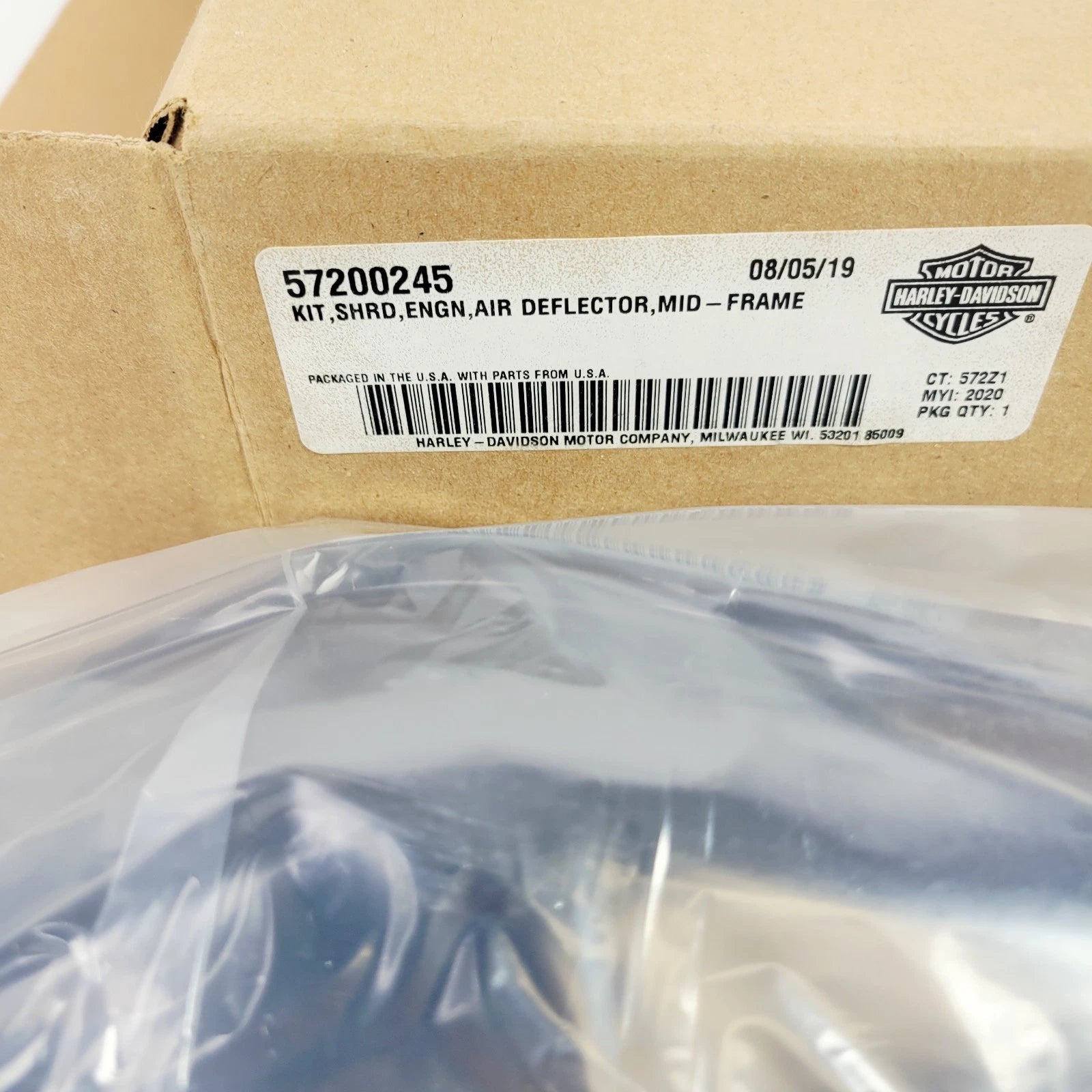 OEM Mid Frame Air Deflector Kit for Harley CVO Touring Trike (2009–2023) 57200245