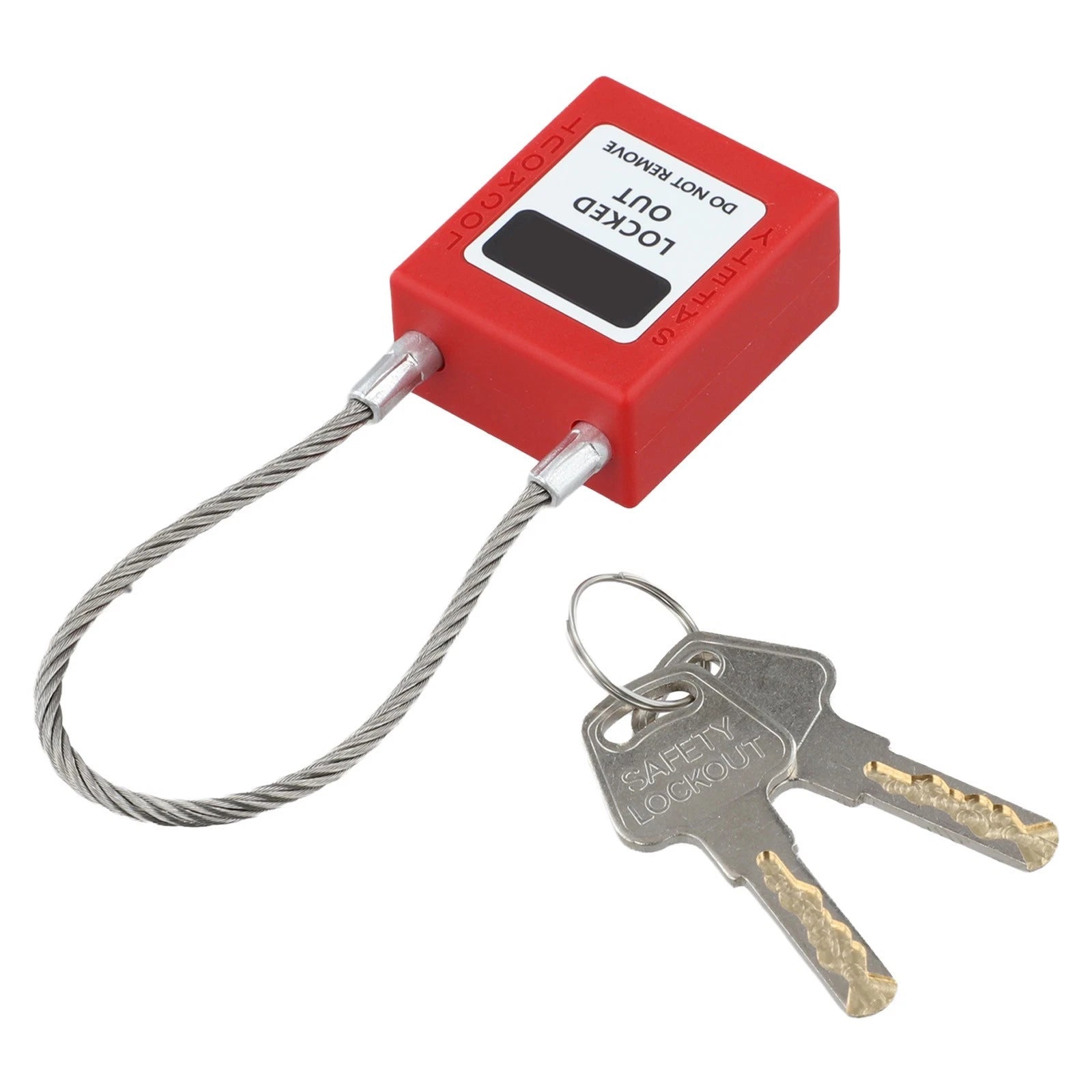 Long Shackle Padlock with 2 Keys, Anti-Slip Texture