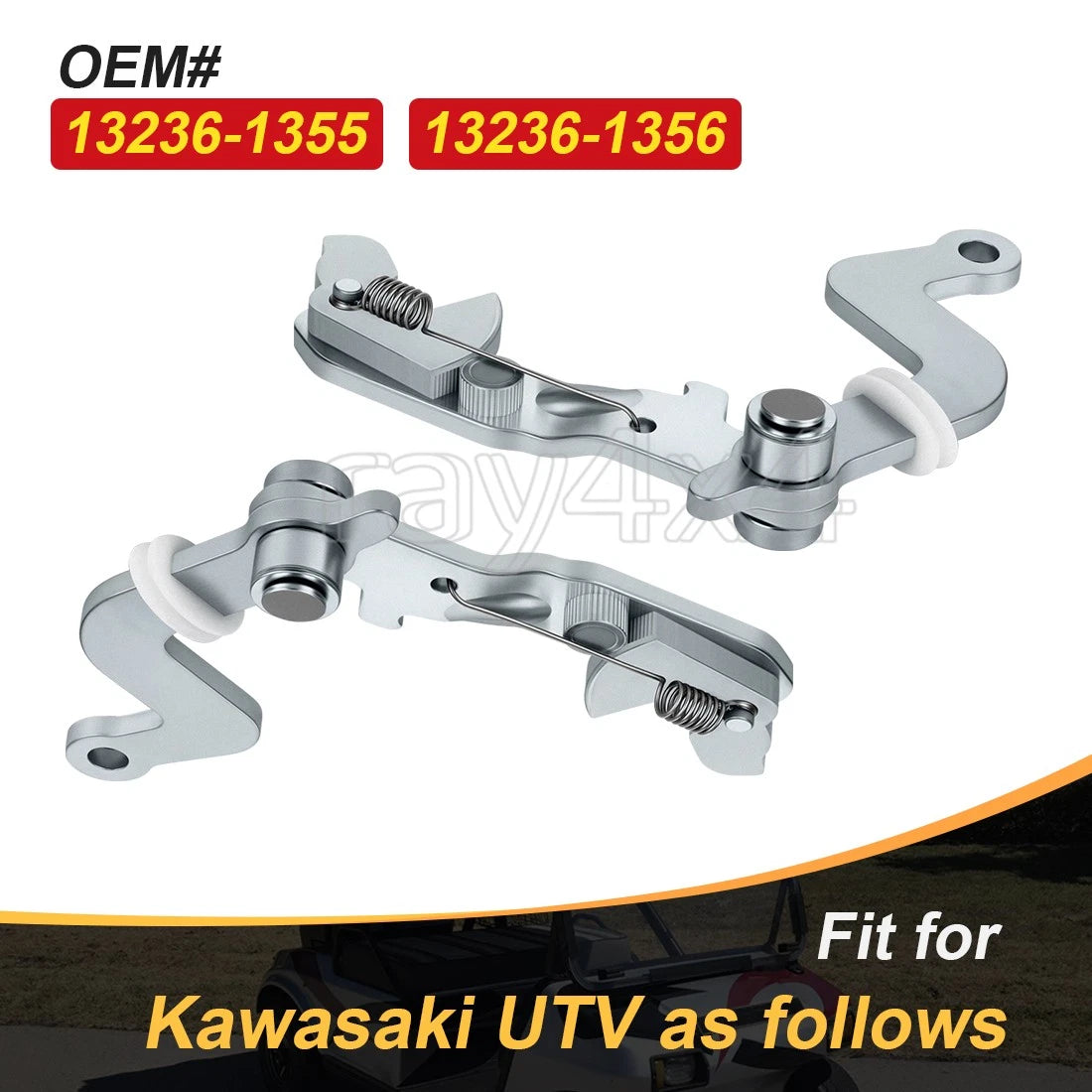 Set of 2 Rear Brake Lever Brackets for Kawasaki Mule 4000 KAF620 (2009–2023)