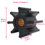 Impeller Kit for Jabsco 920-0001, Ancor 50009, Iveco 8108228, Aifo 8108228 (18-3077)