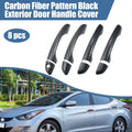 Set of 4 Exterior Door Handle Covers for Hyundai Elantra (2017–2020) Carbon Fiber