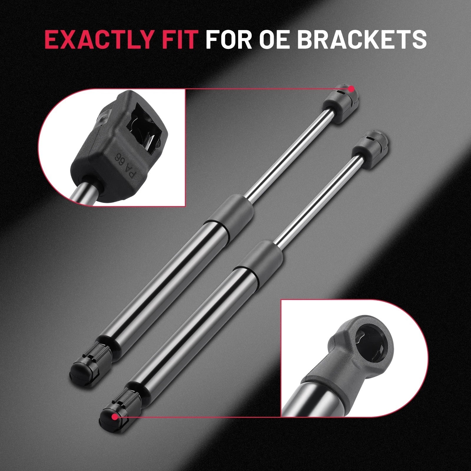 2X Front Hood Gas Lift Support Struts for Dodge Challenger (2009–2012) PM1008
