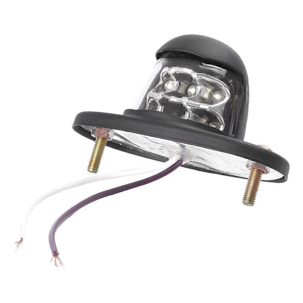 Universal 12V 6 LED White License Plate Lights for Car Truck SUV