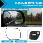 Right Side Mirror Glass for Mitsubishi Pajero NS-NX (Convex, Heated)