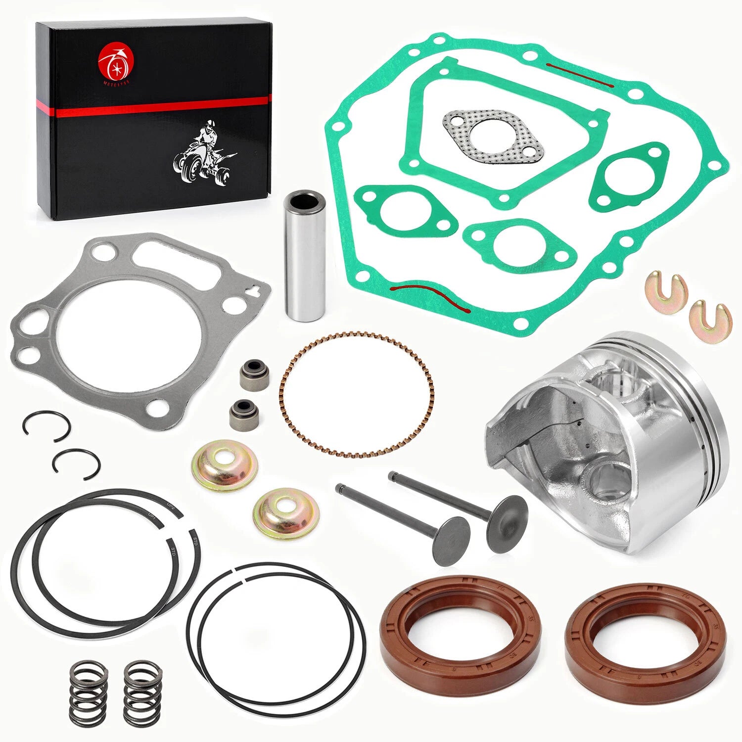 Top End Kit Piston Kit Valve for Yamaha Golf Cart YDRA (2000-2013)
