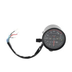 Mini Speedometer Odometer Gauge w/ Indicator Light for Motorcycle Universal (12V)