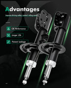 Set of 2 Front Shocks Struts for Chevrolet Equinox (2007–2017) & Saturn Vue (2008–2010)