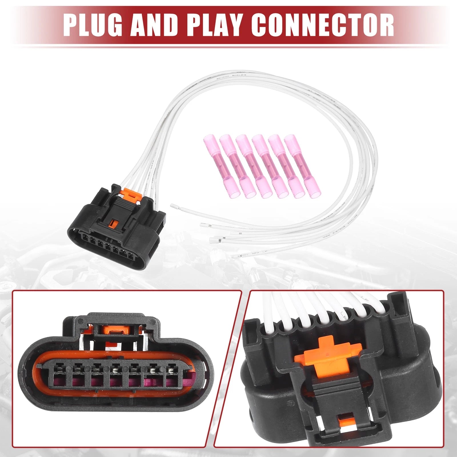 Set of 1 Ignition Coil Connector Wiring Harness for Chevy Cruze (2011–2016)