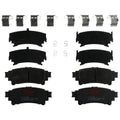 Set of 4 Disc Brake Pads for Toyota Highlander (2014–2019)