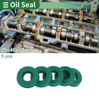 Set of 5 Oil Seal Rotary Shaft Seal 20x40x10mm High Pressure Green