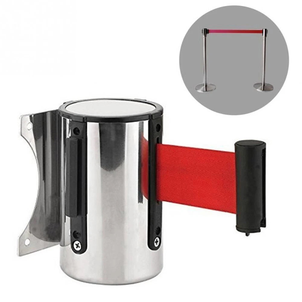Stainless Steel Queue Barrier Retractable Strip for Universal Use (1pc)