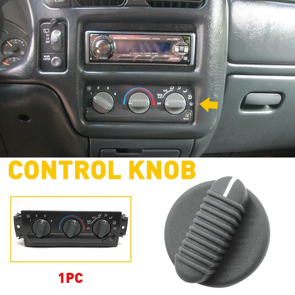 A/C Temp Climate Control Knob for GMC Jimmy Sonoma (1998-2005) Black