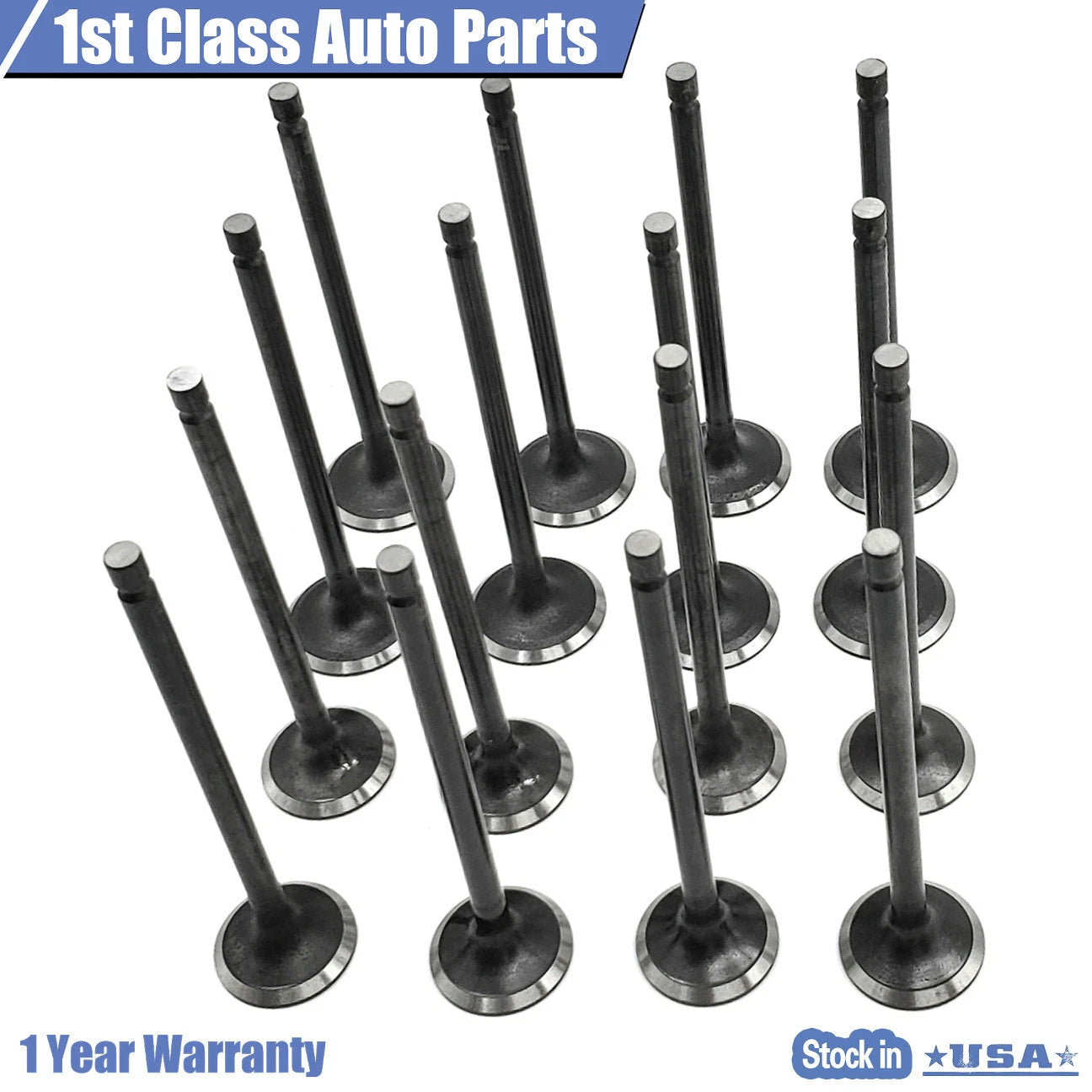 16PCS Intake Exhaust Valve Kit for Mitsubishi Lancer Mirage (1992–2007)