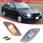 Amber LED Front Bumper Side Marker Lights for Subaru Impreza (2002–2003)