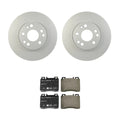 Hella 310mm Vented Rotors & Low-Met Disc Brake Pad Kit for W140 S320 S350 (1992–1999)