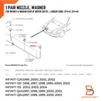 Windscreen Washer Nozzle Jet Spray for Nissan Navara D40, X-Trail (05-15)