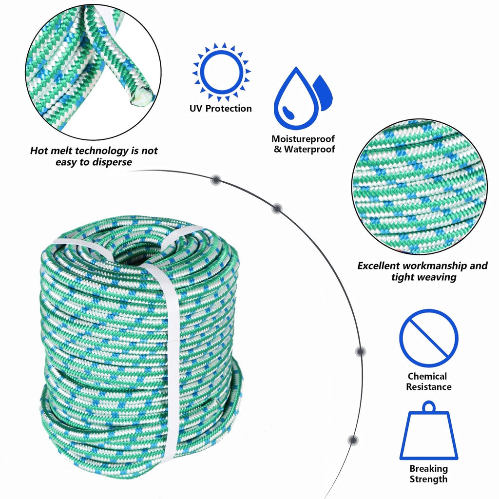 1/2" Arborist Tree Rope 150' Durable Braid Polyester