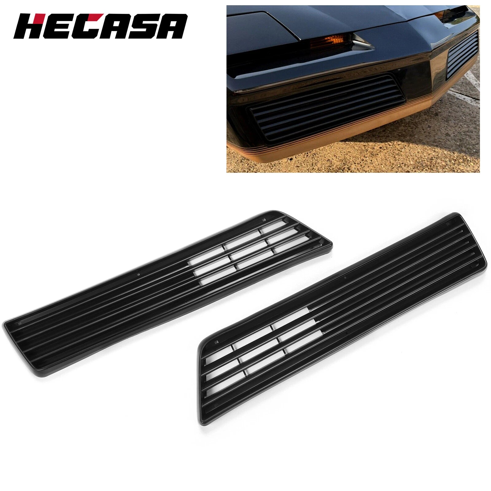 2X Front Bumper Grille for Pontiac Firebird Trans Am (1982–1984) HTAUS995