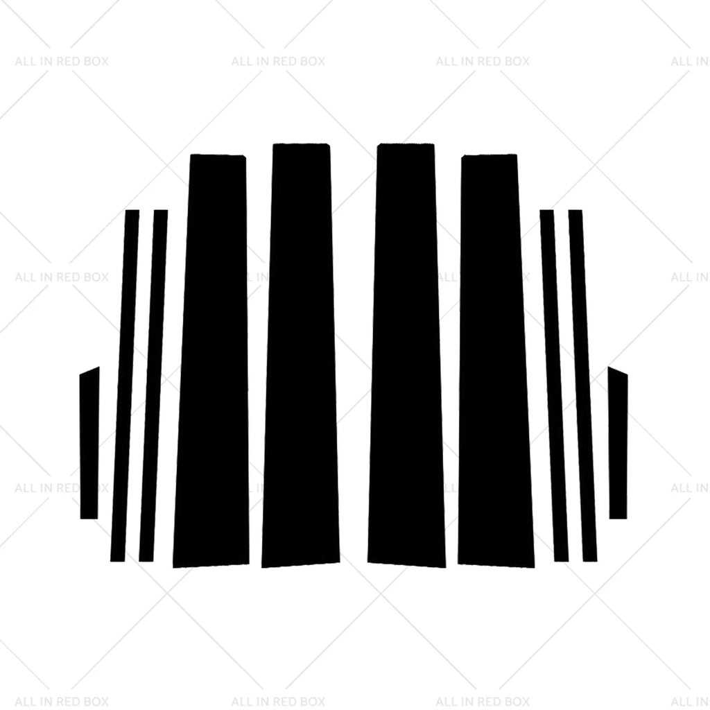 Gloss Black Pillar Posts Door Trim Cover for Toyota RAV4 (2019–2024)