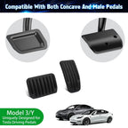Accelerator Brake Foot Pedal Pads Covers Non-Slip for Tesla Model 3/Y (2017-2024)