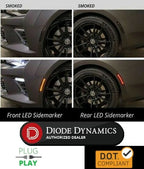 Smoked LED Rear Side Marker Lights for 2016–2020 Chevy Camaro (Front & Rear)