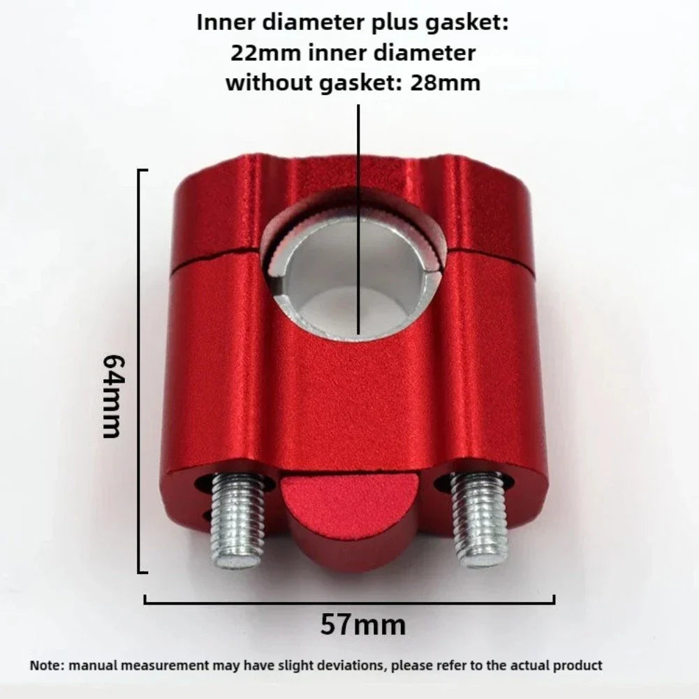 CNC Handlebar Clamp for FatBar Risers Mount Adaptor Part
