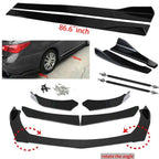Gloss Black Body Kit: Front Bumper Spoiler + Side Skirt + Rear Lip for Infiniti Q50 (2014–2020)